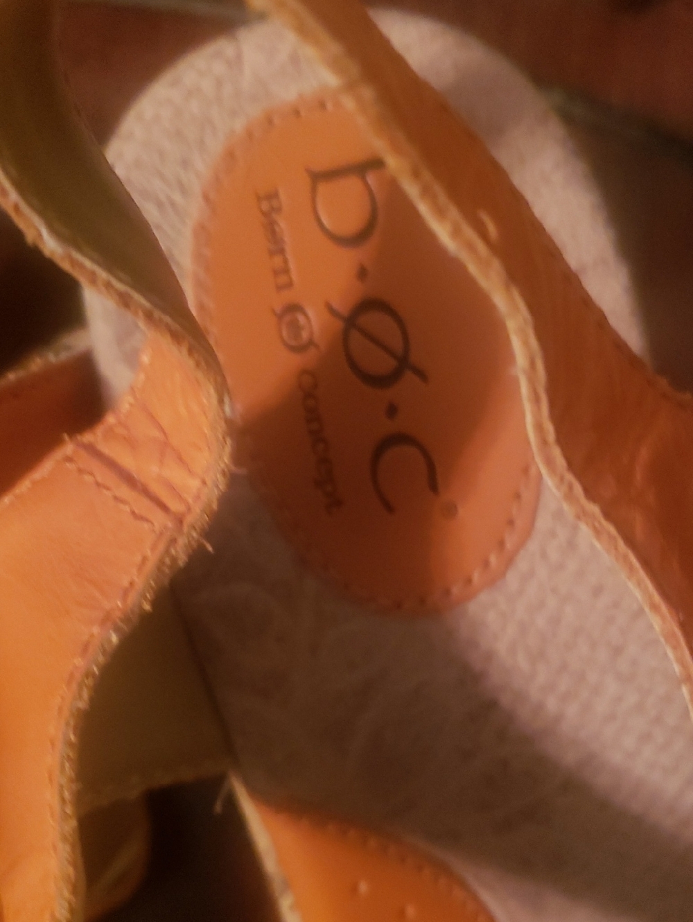 b.o.c. Womens Blue and Orange Flower Strap Sandals Bundle Of 2 Sandals Size 9 - Picture 7 of 8